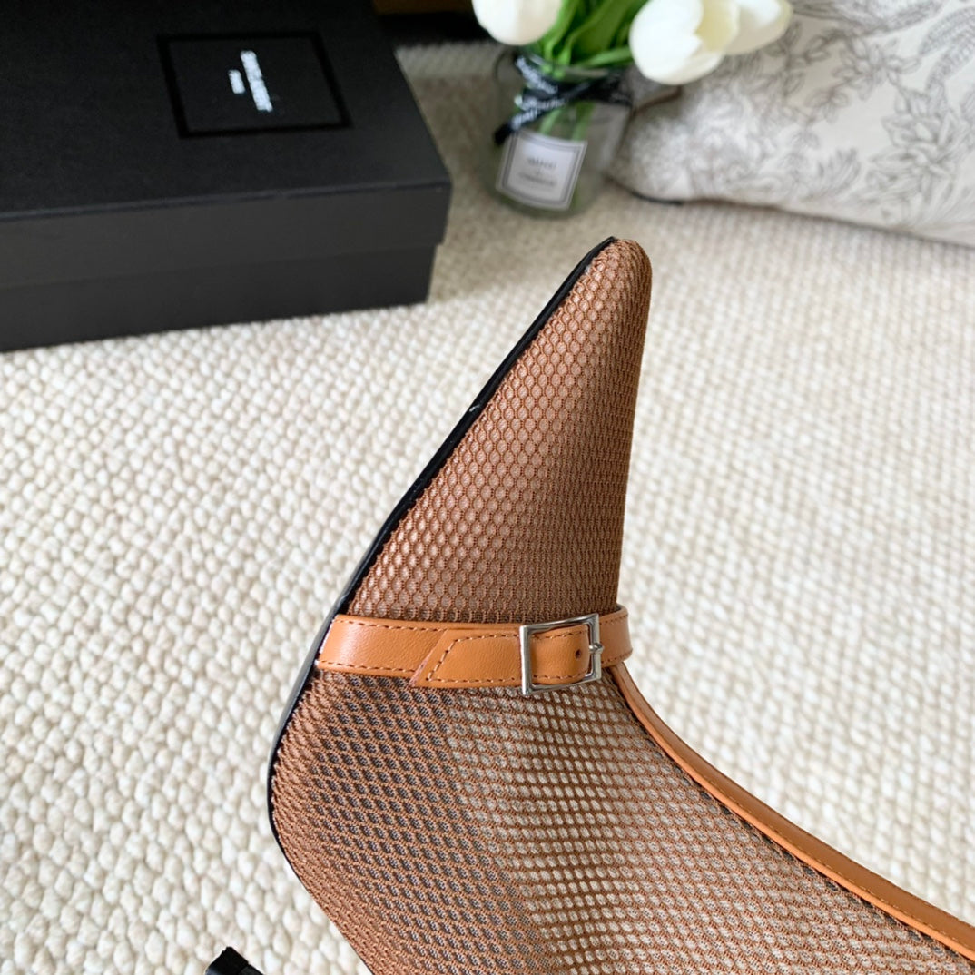 SL OXALIS BOOTIES IN TANGERINE MESH